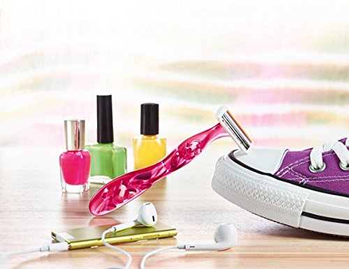 BIC Miss Soleil Colour Collection Lady Razors, Triple-Blade Razors, Vitamin E Enriched Lubricating Strip - Pack of 4 - Image 10