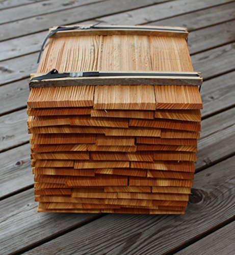 Preisvergleich Produktbild Lärchenholzschindeln 30cm 2. Qualität, Bundinhalt 9 Breitenmeter