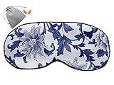 MSSilk Extra Size Breathable Pure Silk Sleep Eye Mask with Brocade Pouch and Earplugs Gift Set