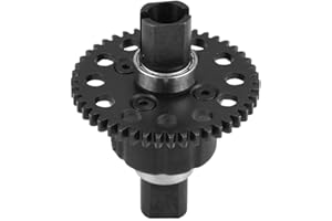 VGEBY1 Diferencial Medio RC, Diferencial Medio para Auto RC Negro para vehículo Modelo(46T Steel Gear) Accesorios De Modelos