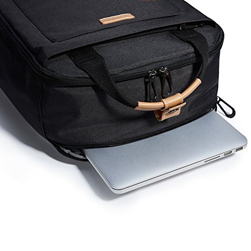 KALIDI 15″ Laptoprucksack Schultasche Reisetasche Daypacks Uni Backpack für Outdoor Sports Freizeit (Schwarz, Laptoprucksack) - 6