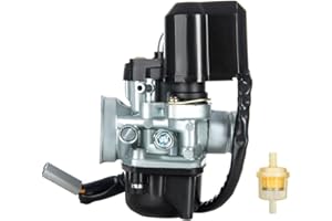 PUCKY 17.5mm Vergaser, Ersatzvergaser mit 17.5mm Durchlass für die Meisten 50ccm komplett mit E-Choke für Piaggio/Gilera / 50ccm 2T
