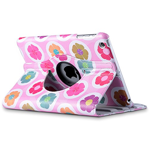 iPad Mini Hülle, iPad Mini Case ULAK 360 PU Leder Tasche Flip Case für Apple iPad Mini 1/2/3 mit Ständerfunktion Auto Sleep/Wake-Funktion und Stift Slot (Klee) - 6