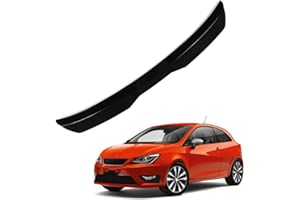 KizmiQ Becquets arrière,ArrièRe Becquet Toit ABS Voiture Lame De Aileron pour Se-at Ibiza 6J 6P 5-Türer 2008-2011 2012 2013 2014 2015 2016 2017 Tuning hayon Aile Accessoire,A/Black