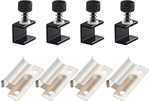 SAPLUSREPRAP 8 Stück 3D-Drucker-Bett-Clips, 7 mm, Ender 3 Glas-Bett-Clips, kompatibel mit Ender 3 Pro/Ender 3 V2/Ender 3 Neo/Ender 5/Plus, CR10/CR10S, CR-20 PRO, verstellbare 3D-Drucker beheizte Bett-Clips
