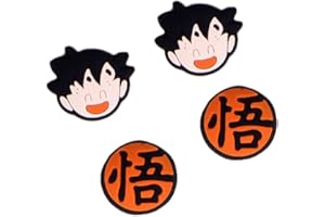 Viwind Thumb Grip Caps Compatible con Nintendo Switch/OLED/Switch Lite,Silicona Suave Joy-con Joystick Grip Cute 3D Analog Stick Cover(Dragon Ball)