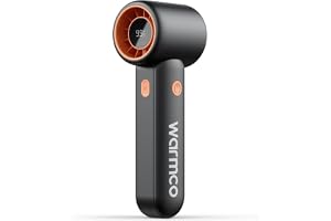 Warmco Portable Handheld Fan, 15000 RPM High Speed, 9m/s Powerful Turbo Personal Mini Fan, 5000mAh Rechargeable Battery Opera