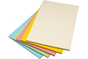 Hawksbill Paper 160GSM Multi-Purpose Pastel Rainbow Coloured Card – 50 Pack of Thick, Premium, Bright Printer A4 Card Paper – Copier Paper for Home, Office & Stationery Use