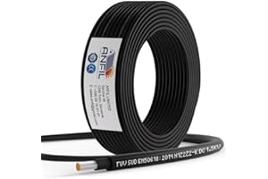 ANFIL SOLAR TECHNOLOGY Solarkabel Verlängerung ANFIL 4mm2/12AWG Solarpanel Photovoltaik Verlängerungskabel Solar PV Kabel für Fachgerechter Solarsystem Einbau (20m Schwarz)
