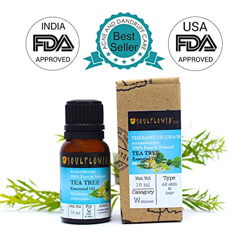 Soulflower Essential Oil Tea Tree Nett Vol, 15ml RS.364.00