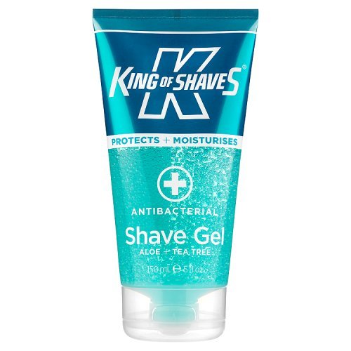 King of Shaves AlphaGel Shaving Gel Sensitive Antibacterial Active Skin Cleansing Tube, 150ml