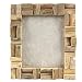 Produktbild Standbilderrahmen aus Holz Mosaik aus Holzstücken Bilderrahmen Thailand Massiv Holz-Rahmen Standrahmen Wandrahmen T3 20x25 cm