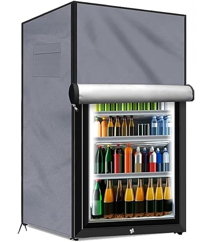 Outdoor-Kühlschrankabdeckung Aus Robustem Oxford-Stoff - Perfekter Schutz Für Deinen Gefrierschrank Oder Getränkekühlschrank