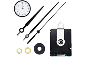 ‎AOREUN Aoreun Uhrwerk DCF Funk-Uhrwerk Mit Zeigersätzen, 3 Zeigersätze Leise Schleichende Zeiger für Wanduhr Lautlos Schwarz, Ersatz DIY