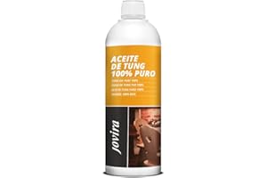 JOVIRA PINTURAS Aceite de Tung (100% Puro). Indicado para tratar la madera, protegiéndola del sol y lluvia. Evita la entrada de humedades. (250 Mililitros) C-29B