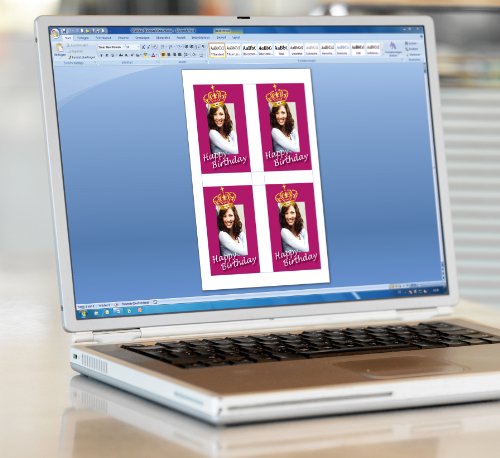 Sigel DE160 Flaschenetiketten, 20 Stück, hochweiß, für Ink (A4 Papier, hochglänzend, 80 x 120 mm) - 3