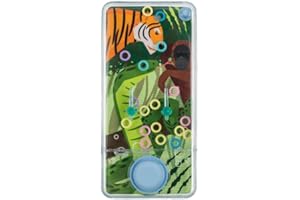 MIBANDERA Mini giochi d'acqua. Giochi d'acqua ad anelli per ragazze e ragazzi. Gioco di abilità di viaggio. Aguaplay. Acqua Geme. Aqua Play. (Wildlife Tigre_Serpente)