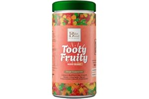 GENERIC Coloured Candied Sweetened Diced Papaya Pieces 200g Tub by Bake Blend | Tutti Frutti (Tooty fruity) - Colorful Sweetened Fruit Bits for Baking, Desserts, Ice Cream Toppings, Holiday (NP)
