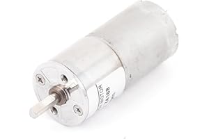 UXCELL Sourcingmap DC 12V 60RPM 4mm Dia Shaft High Torque Low Speed Solder Cylindrical Gear Box Motor