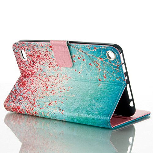 Mo-Beauty® Case For Amazon Kindle Fire 7 (2015 Released 5th Generation),PU Leather Wallet Case Colorful Pattern Design Flip Wallet Case Cover For Kindle Fire 7 (7