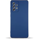 KZY İletişim Samsung Galaxy A23 ile uyumlu Kapak İ&ccedil;i Kadife Kamera Korumalı Lansman Silikon Kılıf - Lacivert