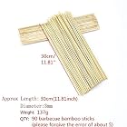 Lumanuby 90 x Holz Grillspieße Marinaden Sticks, Einweg-Grill Utensilien Bambus Party Sticks, Perfekt – Bild 8