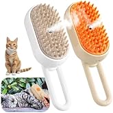 Mucit Home Saplı Buharlı Kedi Tarağı, Buharlı Kedi &amp; K&ouml;pek Yıkama Fır&ccedil;ası Tarağı Yumuşak Silikonlu