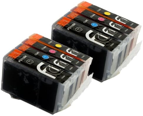Canon CLI8 / PGI5 WITH CHIP - Multipack x2 Sets of 4 Canon Pixma Compatible Printer Ink Cartridges for Canon Pixma iP3300, iP3500, iP5100, iX4000, iX5000, MP510, MP520, MX700, Printer Inks  CLI-8 / PGI-5 (Contains: x2 CLI-8C, x2 CLI-8Y, x2 CLI-8M, x2 PGI-5BK) iP 3300, iP 3500, iP 5100, iX 4000, iX 5000, MP 510, MP 520, MX 700, - Latest Chip Installed, Ready For Use, No Fuss! High Capacity
