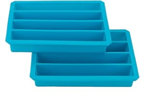 Webake Set da 2 Vassoio per Cubetti di Ghiaccio Borraccia in Silicone Bastoni di Ghiaccio per Sport E Bottiglie d'Acqua, 15,3 x 2 x 2 cm