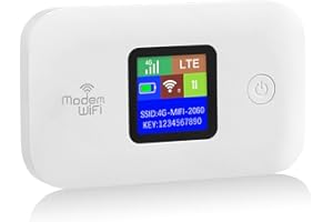 VIHBRAI Portable 4G LTE WiFi Router,Portable Wifi Travel Router with SIM Card Slot,Pocket 4G Internet Hotspot Up To 10 Users for Travel Phone Computer Laptop