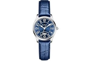 Szaikyri Clasica Reloj Mujer con Numerales Árabes de Tiempo Fácil de Leer Mujer Reloj con Calendario Resistente al Agua