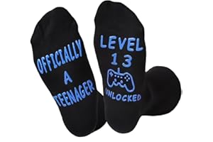 Dekzked 13th 18th Birthday Gifts for Official Teenager Boys Girls Funny Christmas Stocking Fillers Birthday Socks for 9 11 13 Year Old Girls