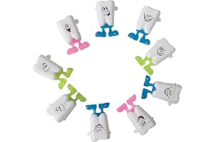 Caja de almacenamiento de dientes, Youya Dental, organizador de dientes de leche para bebé, caja de ahorro de dientes con forma de ratón para regalo para niños 50 unidades