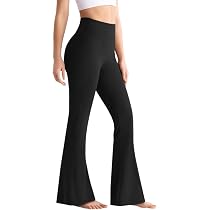 Leggings Yoga Donna Larghi A Vita Alta - Pantaloni Bootcut Elasticizzati Per Fitness E Moda