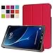 Produktbild AIBULO® Samsung Galaxy Tab A 10.1 Hülle - Slim Fit Foilo Kunstleder Schutzhülle Tasche Etui Case Smart Cover mit Auto Schlaf / Wach, Standfunktion für Samsung Galaxy Tab A 10.1 (rot)
