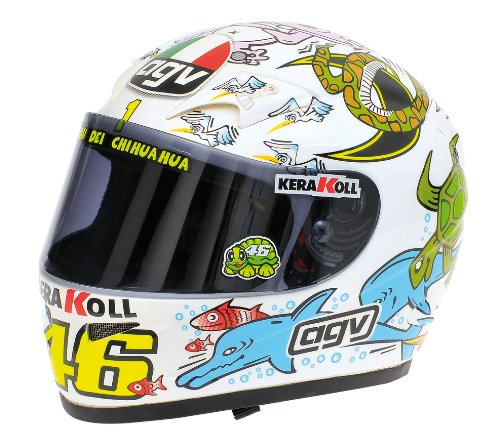 AGV 1:2 Scale Helmet Valentino Rossi MotoGP Valencia 2005 by AGV
