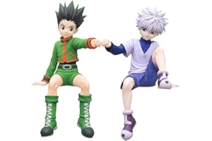 Xinnice killua zaoldyeck & Gon · Freecss Anime Figura in PVC Seduto Modello Anime Desktop Raccolta Statua per i fan 12 cm