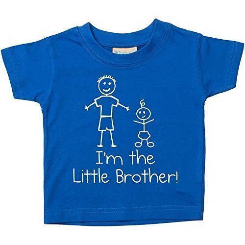 I'm The Little Brother Blue Tshirt Baby Toddler Kids Available in Sizes 0-6 Months to 14-15 Years New Baby Sister Gift