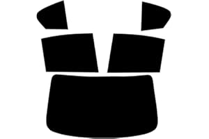 PSSC WINDOW FILM PSSC Pre Cut Rear Car Window Films for BMW 5 Series Saloon 2010 to 2016 05% Very Dark Limo Tint