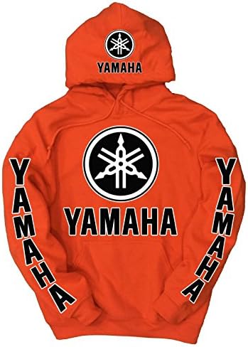 Yamaha Logo Hoodie, XXX-Large Orange