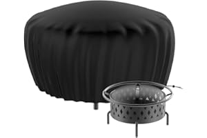 ESTEFANLO Copertura per pozzo del fuoco rotonda impermeabile 80 cm copertura per focolare anti-UV