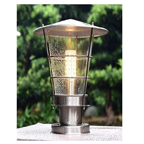 Preisvergleich Produktbild Helles Villenlicht Säulenlampe Edelstahl-Säulen-Scheinwerfer-wasser... Patio-Licht-Wand-Gartentor Beleuchtung