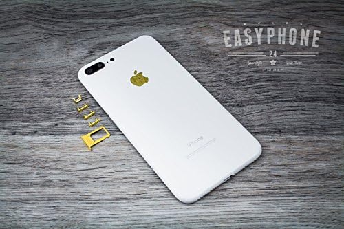 Easycovertm for Iphone 7 Plus Back Cover Battery Housing Back Cover Rear Housing as Genuine Replacement – White High Gloss (White)