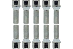 TRACER 10 bulloni per ruota, conici, argento, M12 x 1,5, 43 mm