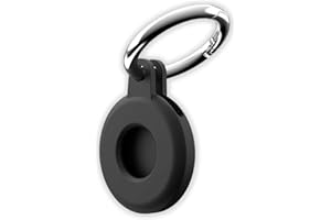 BLAUBODY Etui na kluczyk/klucze do Apple Airtags - marka francuska. Akcesoria ochronne Airtag Pokrowiec Air Tag Tracker GPS Pies Rower Tracker Etui na klucze, X1 Czarny