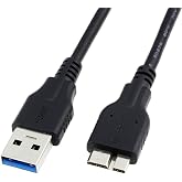 QCEs USB 3.0 Kablo, USB 3.0 A Fiş Mikro B Sabit Disk Kablosu USB 3.0 WD My Passport ve Elements i&ccedil;in Taşınabilir Harici Sabit