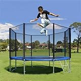 BPS Federabdeckung Randschutz Randabdeckung für Trampolin 305cm Durchmesse, blau PVC – UV beständig, passend für 300cm – 305cm ¡ - 8