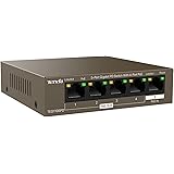 Tenda PoE Switch 5 Ports Gigabit avec 4 ports de sortie PoE 10/100/1000 Mbps, IEEE 802.3af/at, Plug et Play, Format Bureau, B