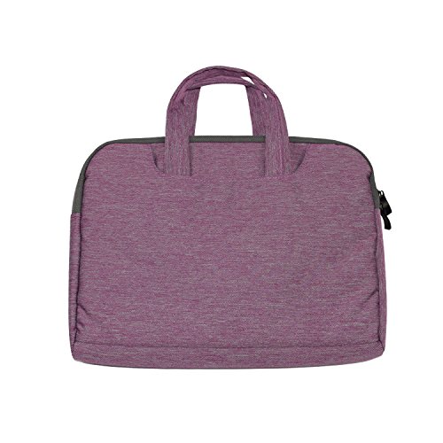 Willful Denim-Gewebe 15-15,6 Zoll Schutzhülle Laptophülle Tragetasche Aktentasche Sleeve Tasche mit Griff für 38,1-39,6 cm-Laptop / Notebook-Computer / MacBook Pro 15.4 Lila - 7