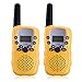 Produktbild Apeanut 2er Walkie Talkie Funkgerät Funkhandy UHF 446.00625-446.09375MHz Vox 8 Kanäle mit LC-Display für Kinder Baby Kleinkind ab 5 Jahre(Gelb)